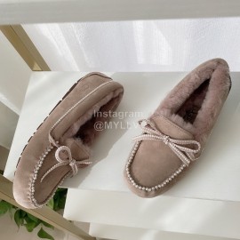 Ugg Winter Soft Wool Casual Shoes For Women Purplish Red