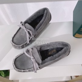 Ugg Winter Soft Wool Casual Shoes For Women Gray