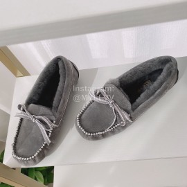 Ugg Winter Soft Wool Casual Shoes For Women Gray