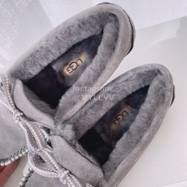 Ugg Winter Soft Wool Casual Shoes For Women Gray