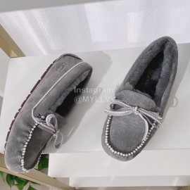 Ugg Winter Soft Wool Casual Shoes For Women Gray