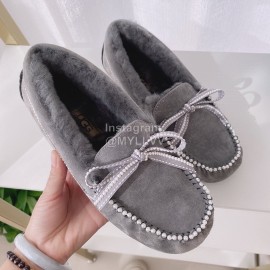 Ugg Winter Soft Wool Casual Shoes For Women Gray