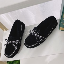 Ugg Winter Soft Wool Casual Shoes For Women Black