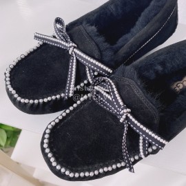 Ugg Winter Soft Wool Casual Shoes For Women Black
