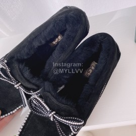 Ugg Winter Soft Wool Casual Shoes For Women Black