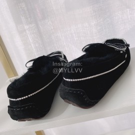 Ugg Winter Soft Wool Casual Shoes For Women Black