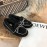 Ugg Winter Soft Wool Bow Casual Shoes For Women Black