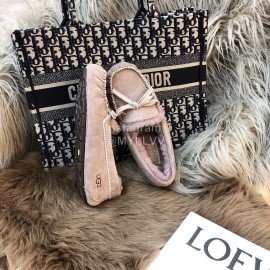 Ugg Winter Soft Wool Bow Casual Shoes For Women Purple