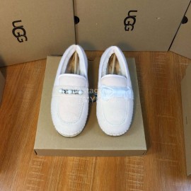 Ugg Winter New Soft Wool Pearl Casual Shoes For Women Beige