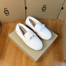 Ugg Winter New Soft Wool Pearl Casual Shoes For Women Beige