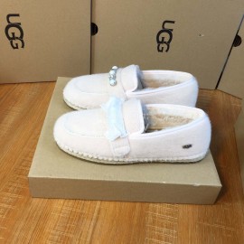 Ugg Winter New Soft Wool Pearl Casual Shoes For Women Beige