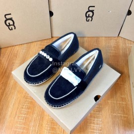 Ugg Winter New Soft Wool Pearl Casual Shoes For Women Black