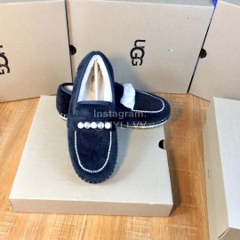 Ugg Winter New Soft Wool Pearl Casual Shoes For Women Black