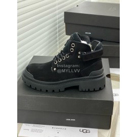 Ugg Winter Fashion Warm Martin Boots For Women Black