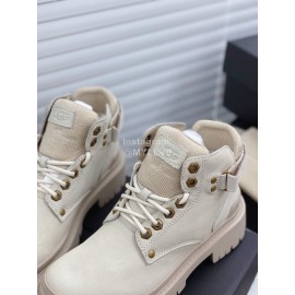 Ugg Winter Fashion Warm Martin Boots For Women Beige