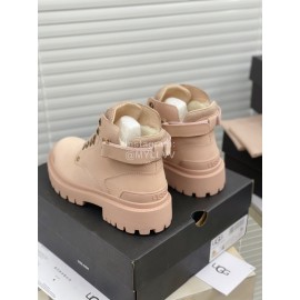 Ugg Winter Fashion Warm Martin Boots For Women Pink
