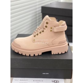 Ugg Winter Fashion Warm Martin Boots For Women Pink