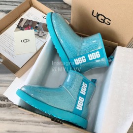 Ugg Winter Fashion Candy Color Waterproof Boots For Women Blue