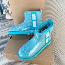 Ugg Winter Fashion Candy Color Waterproof Boots For Women Blue