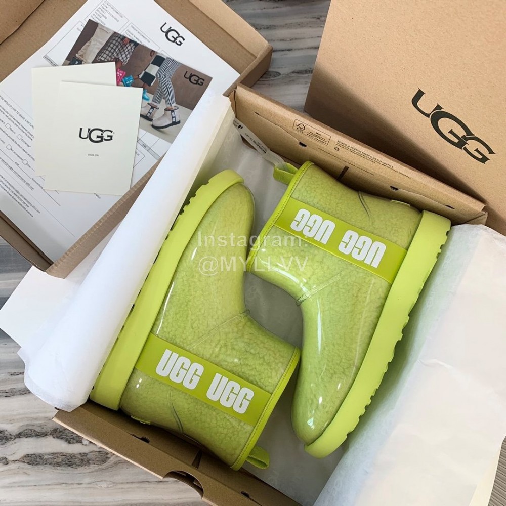 Ugg Winter Fashion Candy Color Waterproof Boots For Women Green