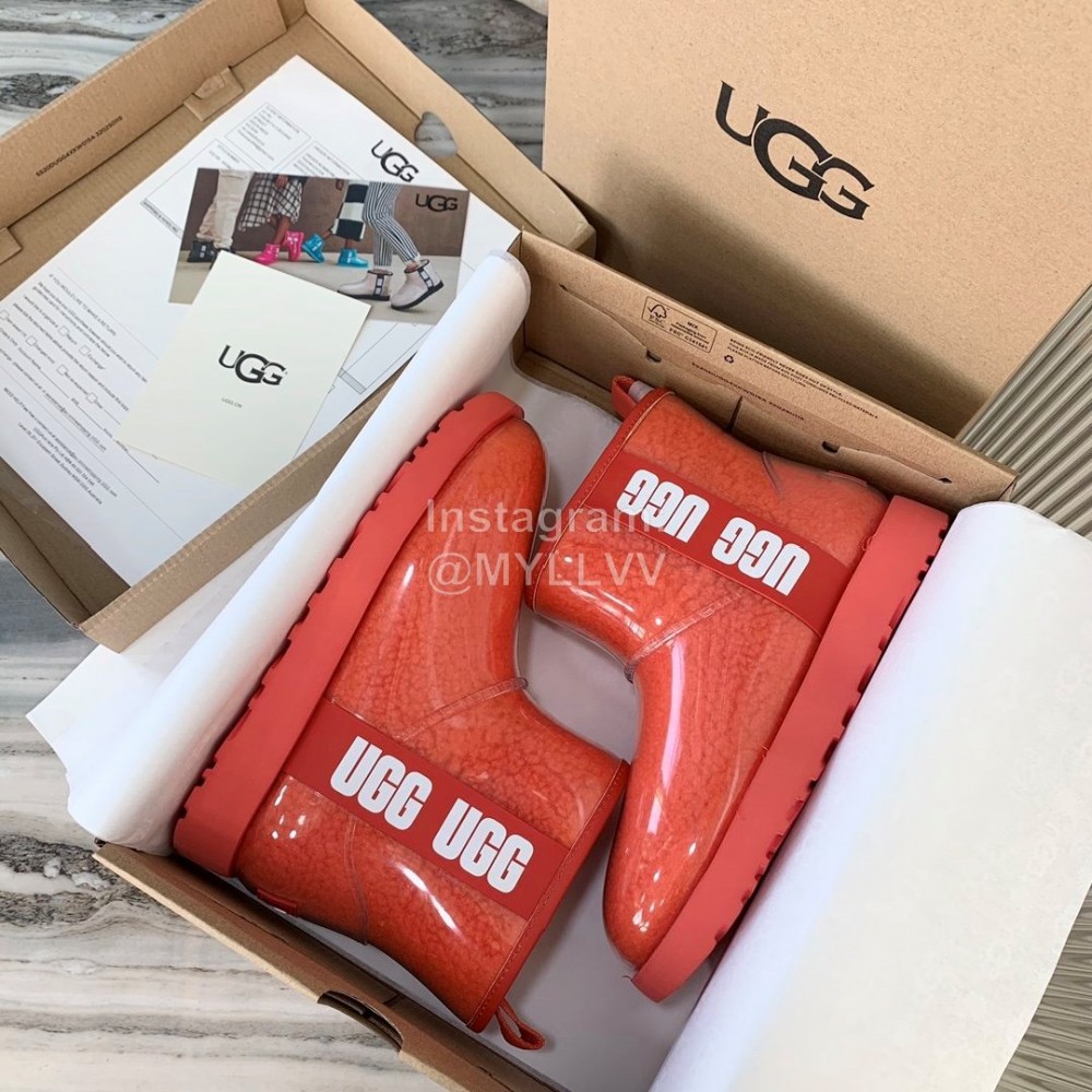 Ugg Winter Fashion Candy Color Waterproof Boots For Women Orange