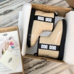Ugg Winter Fashion Candy Color Waterproof Boots For Women Beige