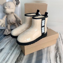 Ugg Winter Fashion Candy Color Waterproof Boots For Women Beige