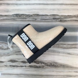 Ugg Winter Fashion Candy Color Waterproof Boots For Women Beige