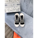 Ugg Winter Thick Soled Leather Wool High Top Shoes For Women Black