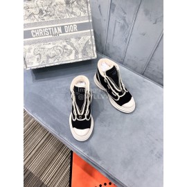 Ugg Winter Thick Soled Leather Wool High Top Shoes For Women Black