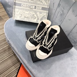 Ugg Winter Thick Soled Leather Wool High Top Shoes For Women Black