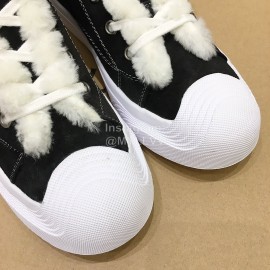 Ugg Fashion Color Matching Wool Boots For Women Black