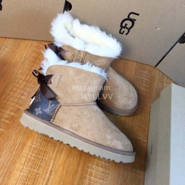 Ugg Winter Warm Wool Boots For Women Brown