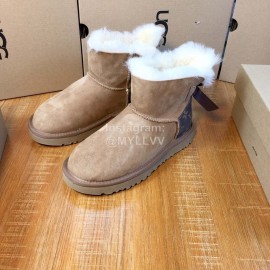 Ugg Winter Warm Wool Boots For Women Brown