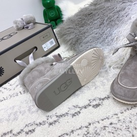 Ugg Winter Pearl Lace Bow Wool Short Boots For Women Gray