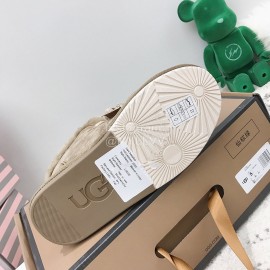 Ugg Winter Pearl Lace Bow Wool Short Boots For Women Coffee