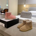 Ugg Winter Classic Printed Warm Wool Boots For Women Pink