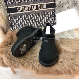 Ugg Winter Mini Warm Wool Short Boots For Women Black