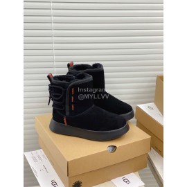 Ugg Winter Thick Soled Wool Boots For Women Black