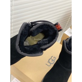 Ugg Winter Thick Soled Wool Boots For Women Black
