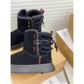 Ugg Winter Thick Soled Wool Boots For Women Black