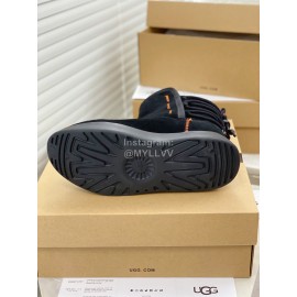 Ugg Winter Thick Soled Wool Boots For Women Black