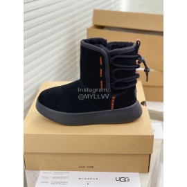 Ugg Winter Thick Soled Wool Boots For Women Black