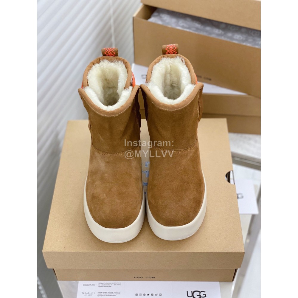 Ugg Winter Thick Soled Wool Boots For Women Brown