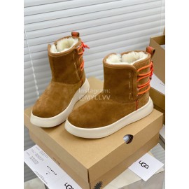 Ugg Winter Thick Soled Wool Boots For Women Brown