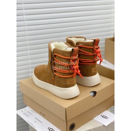 Ugg Winter Thick Soled Wool Boots For Women Brown