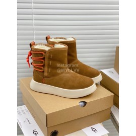 Ugg Winter Thick Soled Wool Boots For Women Brown