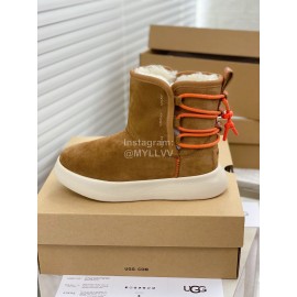 Ugg Winter Thick Soled Wool Boots For Women Brown