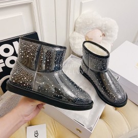Ugg Winter Fashion Wool Diamond Boots For Women Black