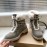 Ugg Winter Warm Wool Lace Up Boots For Women Gray